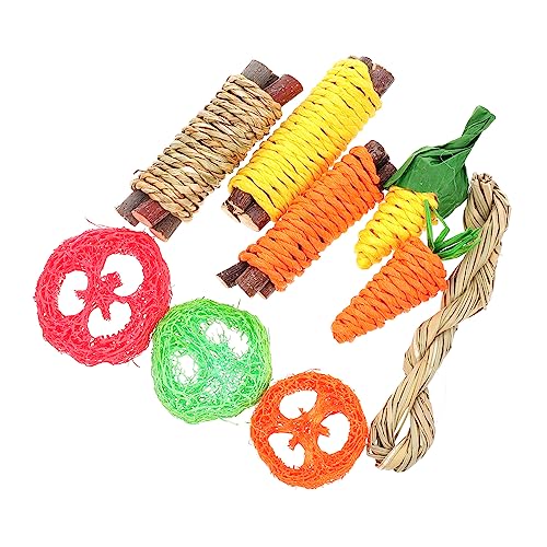 PartyKindom 1 Satz Hamster- Hamster hamsterspielzeug holzspielsachen holzspielzeug chew Toy Zähne klein Mini spielzeuge Snacks Hasenspielzeug Haustier -Kauspielzeug hölzern von PartyKindom