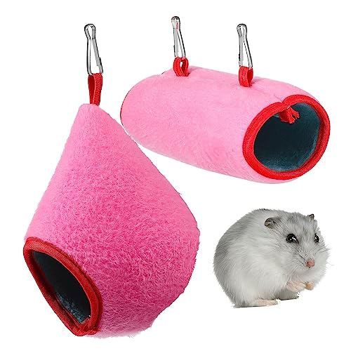 PartyKindom 1 Satz Schlaf Für Kleines Haustier Hamsternest Einstreu Für Meerschweinchenkäfige Tunnel Plüsch Kleines Hundebett Hamster-hängemattenhaus Röhren Haustiere Baumwolle von PartyKindom