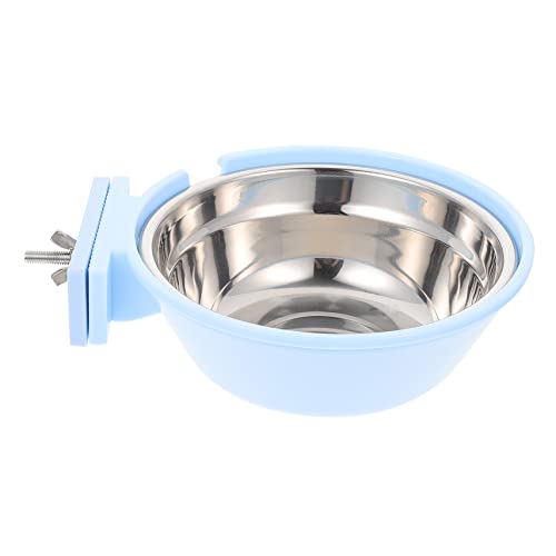 PartyKindom 1 Stück Haustiernapf pet Feeder tiernahrung Tierfutterbehälter erhöhter Slow Feeder Hundenapf katzenfutter hängende Haustierschüssel Haustiernäpfe zum Aufhängen Rostfreier Stahl von PartyKindom