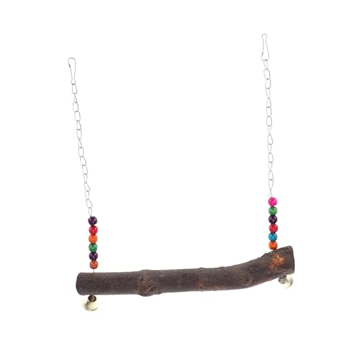 PartyKindom 1 Stück Holz Vogel Schaukel für Haustiere Bunter Papageien mit Glocke und Beißfesten Perlen für Wellensittiche und Hühner Sicheres Spielvergnügen PartyKindom 1 Stück Holz Vogel Schaukel für Haustiere Bunter Papageien mit Glocke und Beißfesten Perlen für Wellensittiche und Hühner Sicheres Spielvergnügen von PartyKindom