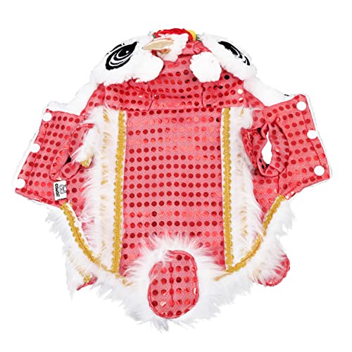 PartyKindom 1 Stück Kleidung für Haustiere kleines Haustierkostüm für Hunde Outfits Hundekostüme lustig hundekleidung hundebekleidung Hundekleid des neuen Jahres Welpenkostüm Polyester von PartyKindom