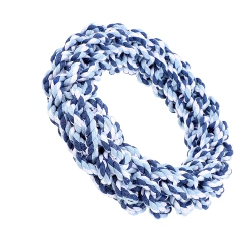 PartyKindom 1 Stück Zahnreinigungsring Hund Haustiere hetzen kauen Interactive Dog Toys dekompressionsspielzeug Dog Toothpaste Kauspielzeug für zahnende Welpen Beißspielzeug Welpe Baumwollseil von PartyKindom