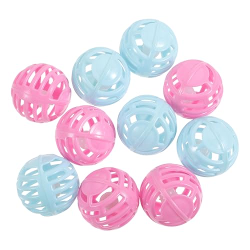 PartyKindom 10stücke Kunststoff-katzenspielzeug Mit Glocken Interaktive Ballspielzeuge Für Wohnungskatzen Kratzbälle in Zufälligen Farben Für Aktives Spielen Und Krallenpflege von PartyKindom