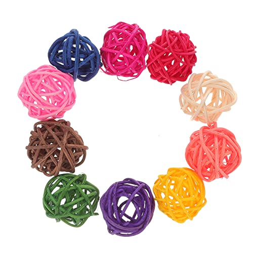 PartyKindom 10 Stück Papageienspielzeug Zubehör Vogel Fliegender Wellensittich Sittich Rattan Tier Papageien Zum Kauen Haustier Bunt Sitzstange Ball Weide Zum Aufhängen Kauen PartyKindom 10 Stück Papageienspielzeug Zubehör Vogel Fliegender Wellensittich Sittich Rattan Tier Papageien Zum Kauen Haustier Bunt Sitzstange Ball Weide Zum Aufhängen Kauen von PartyKindom