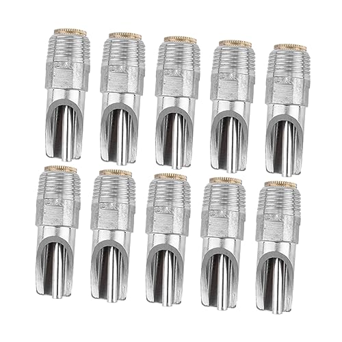 PartyKindom 10 Stück Schweine Trinker Hasenwasserflasche Automatisch Wachtel Bewässerungssystem Zubehör Für Hühnerställe Zupfer Reiniger Fütterung Inkubator Silver Rostfreier Stahl von PartyKindom