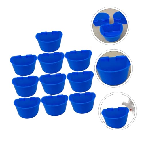 PartyKindom 10 Stück Taubenfutterspender Kunststoffnapf für Vögel Halbschalen Design für Tauben Papageien Kleine Vögel Einfache für Käfige von PartyKindom