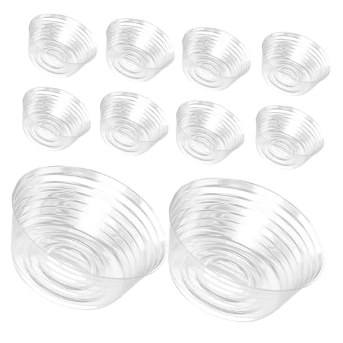 PartyKindom 10Stücke Transparente Pflanzgefäß Untersetzer Runde Blumenkorb Einlage Wasserdichtes Blumentopf für Innenbereiche für Sukkulenten und Pflanzenpflege von PartyKindom