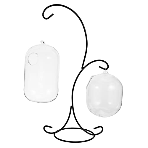 PartyKindom 1Satz Hängendes Aquarium Multifunktionale Blütenpflanzen Vase mit Rack für Desktop Dekoration für Garten Stilvolle Glasfischschale PartyKindom 1Satz Hängendes Aquarium Multifunktionale Blütenpflanzen Vase mit Rack für Desktop Dekoration für Garten Stilvolle Glasfischschale von PartyKindom