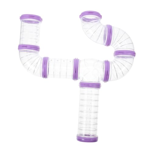 PartyKindom 1Satz Teiliges Hamster Labyrinthrohr DIY Käfigtunnel Für Hamster Und Ratten Flexibles Mit Lilafarbenem Käfigzubehör Für Kleintiere von PartyKindom