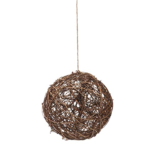PartyKindom Hängender Rattan Vogel Nistmaterial Futterspender – 1Stück Outdoor Hummingbird Nest Dekoratives Vogelnest aus Rattan für Wildvögel PartyKindom Hängender Rattan Vogel Nistmaterial Futterspender – 1Stück Outdoor Hummingbird Nest Dekoratives Vogelnest aus Rattan für Wildvögel von PartyKindom