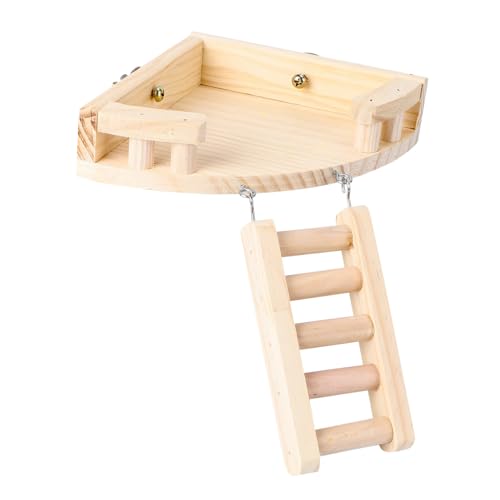 PartyKindom Hamsterleiter Aus Holz Für Kleintiere Klettermöglichkeit Und Spielzeug Für Hamster Mäuse Und Vögel von PartyKindom