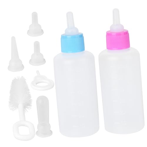 PartyKindom 2 Sätze Pet Milchflasche Set Teiliges Set für Welpen Kätzchen Reinigungsbürste Auslaufsicher Tragbar für Tierernährung Unterwegs PartyKindom 2 Sätze Pet Milchflasche Set Teiliges Set für Welpen Kätzchen Reinigungsbürste Auslaufsicher Tragbar für Tierernährung Unterwegs von PartyKindom