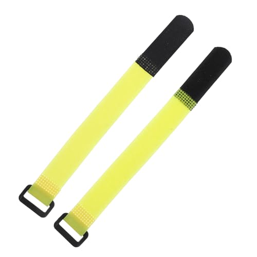 PartyKindom 2 Stück Anti-Verhaken-Hahnhalsband Hahn Halsband krähsicheres Halsband Krähenkragen wiederverwendbar Geflügelkragen Hähne krähender Kragenhahn Anti-Lärm-Nackengurte Nylon Yellow von PartyKindom
