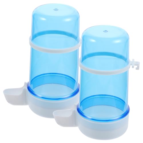 PartyKindom 2 Stück Automatischer Kleiner Futternapf und Trinkschale für Kaninchen und Hamster Selbstnachfüllender Haustierspender Auslaufsicher Geeignet für Kleine Tiere Zufällige Farbe von PartyKindom