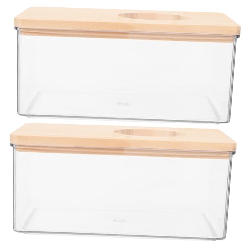 PartyKindom 2 Stück Delikates Hamster Sandbad aus Klarem Kleine Hamster Badewanne mit Holzdeckel Transparenter Chinchilla Badebehälter Einfach zu Reinigen für Zuhause und Zoohandel PartyKindom 2 Stück Delikates Hamster Sandbad aus Klarem Kleine Hamster Badewanne mit Holzdeckel Transparenter Chinchilla Badebehälter Einfach zu Reinigen für Zuhause und Zoohandel von PartyKindom