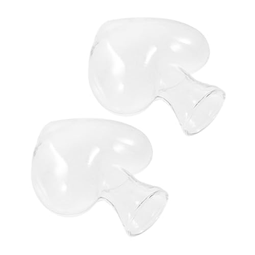 PartyKindom 2 Stück Glasvase Dekorativ Pflanzen Reagenzglas Wasserpflanzenrohre Mittelstücke Ästhetische Raumdekoration Zylindervase Hütte Saftig Wandpflanzer Couchtisch Blau Transparent von PartyKindom