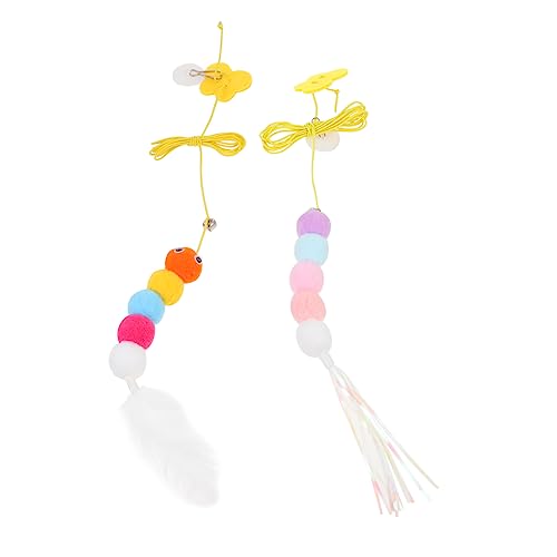 PartyKindom 2 Stück Katzenangel Spielzeugset Interaktive Katzenspielzeuge mit Einstellbarem Design Beißfest für Kätzchen zur Selbstbeschäftigung und Neugierförderung für Türrahmenmontage PartyKindom 2 Stück Katzenangel Spielzeugset Interaktive Katzenspielzeuge mit Einstellbarem Design Beißfest für Kätzchen zur Selbstbeschäftigung und Neugierförderung für Türrahmenmontage von PartyKindom