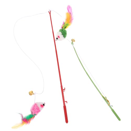 PartyKindom 2 Stück Katzenangel mit Plüschbällen Interaktives Katzenspielzeug für Endlosen Spielspaß und Bewegung Leicht und Flexibel für Katzen PartyKindom 2 Stück Katzenangel mit Plüschbällen Interaktives Katzenspielzeug für Endlosen Spielspaß und Bewegung Leicht und Flexibel für Katzen von PartyKindom