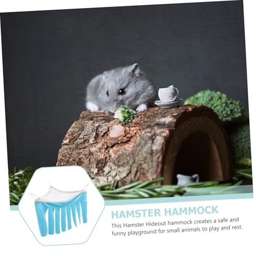 PartyKindom 2 Stück Kleines Haustierzelt Hängematte und Versteck für Meerschweinchen Kaninchen Hamster Atmungsaktiv Langlebig Einfache Eckmontage Vielseitig als Ruhe und Kletterplatz Geeignet von PartyKindom