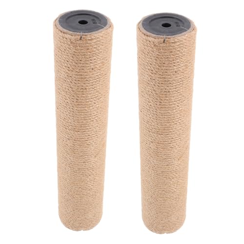 PartyKindom 2 Stück Sisal Kratzsäule Ersatz Vertikale Katzenkratzstange Robust DIY Kratzbaum Zubehör für Katzen Indoor Kratzbaum Reparatur von PartyKindom