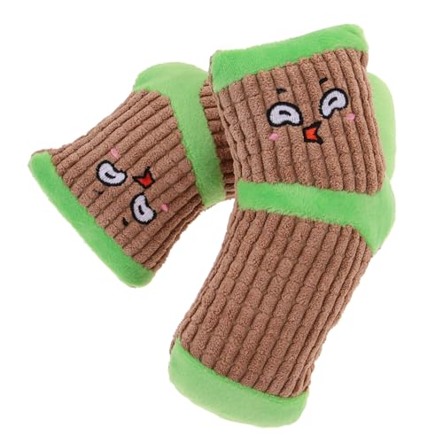 PartyKindom 2 Stück Sound Spielzeuge Hundezahnbürste Hundespielzeug Quietscher Hundezahnreinigungsspielzeug Gefüllte Große Hunde Hundebeißspielzeug Hundekauspielzeug Hundespielzeug von PartyKindom