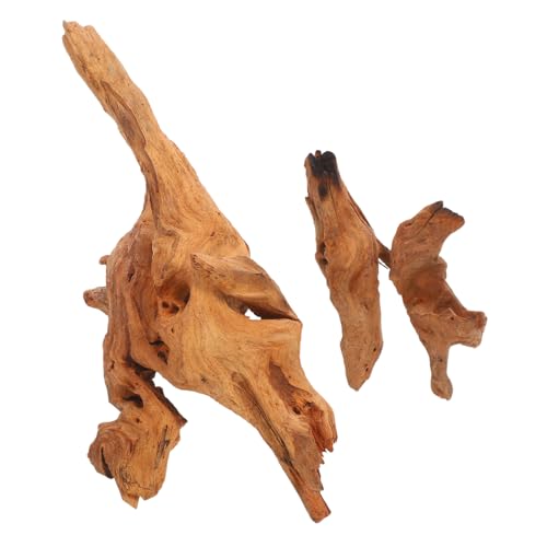 PartyKindom 2 Stück Teiliges Natürliches Bonsai-Driftwood für Aquarium und Reptilien Sichere Fischaquarium-Dekoration mit Einzigartiger Form Stressreduzierender Unterschlupf Natürliche von PartyKindom