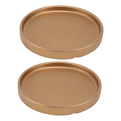 PartyKindom 2 Stück Untersetzer Keramik Goldene Tropfschalen für Garten für Sukkulenten und Pflanzenpflege PartyKindom 2 Stück Untersetzer Keramik Goldene Tropfschalen für Garten für Sukkulenten und Pflanzenpflege von PartyKindom