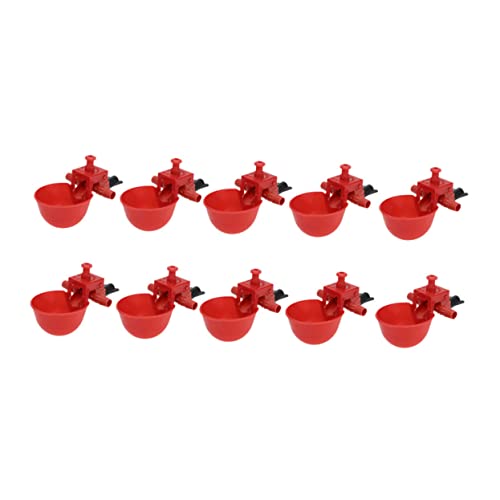 PartyKindom 22 Stück Automatische Trinkschale Hühnerkugel Geflügelfutter Hühnerzubehör geflügel tränke Geflügeltränke Geflügelwasserspender Wasserschale für Geflügel Plastik Black von PartyKindom