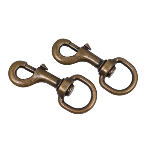 PartyKindom 2Stücke Haustier Kragenhaken mit Drehgelenk Karabinerhaken für Hundehalsbänder Zubehör aus Legierung Vielseitig Einsetzbar für Katzen Bronze PartyKindom 2Stücke Haustier Kragenhaken mit Drehgelenk Karabinerhaken für Hundehalsbänder Zubehör aus Legierung Vielseitig Einsetzbar für Katzen Bronze von PartyKindom
