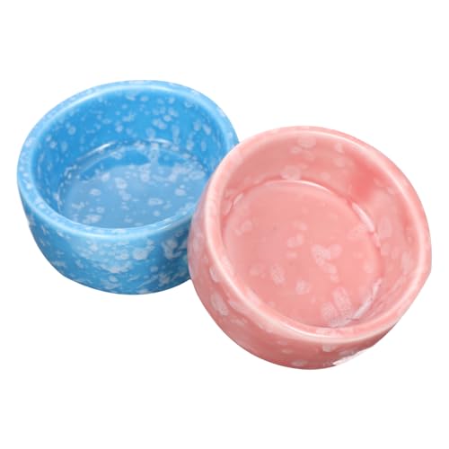 PartyKindom 2Stücke Keramische Futter Und Wasserschalen Für Hamster Meerschweinchen Und Andere Kleintiere Design Für Artgerechte Fütterung Futterspender Für Hamster von PartyKindom