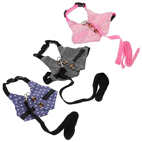 PartyKindom 3 Sätze Teiliges Kaninchengeschirr mit Leine Modisches Bunny Outfit für Outdoor Aktivitäten Leicht und Atmungsaktiv für Hochzeit und Partys Bequem und Praktisch für Haustiere PartyKindom 3 Sätze Teiliges Kaninchengeschirr mit Leine Modisches Bunny Outfit für Outdoor Aktivitäten Leicht und Atmungsaktiv für Hochzeit und Partys Bequem und Praktisch für Haustiere von PartyKindom
