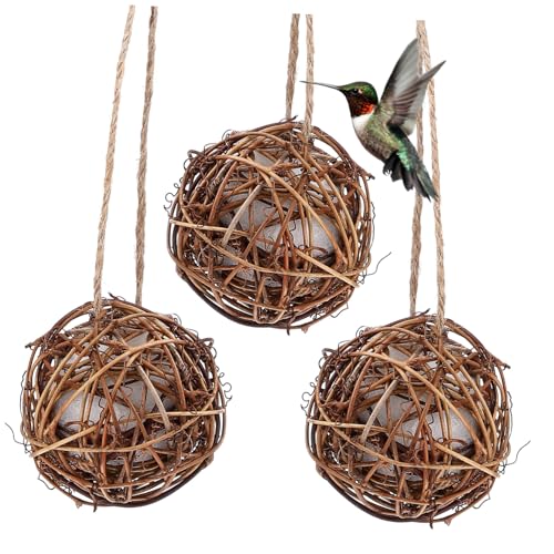 PartyKindom 3 Stück Teiliges Hängendes Nistball Natürliche Nistmaterialien Vogelhaus für Garten und Terrasse Geeignet für Kolibris und Einfach zu Reinigen und Pflegen PartyKindom 3 Stück Teiliges Hängendes Nistball Natürliche Nistmaterialien Vogelhaus für Garten und Terrasse Geeignet für Kolibris und Einfach zu Reinigen und Pflegen von PartyKindom