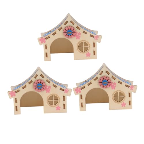 PartyKindom 3stücke Holz Hamsterhaus Hideout Für Kleintiere Spielzeug Mit Naturholz Für Hamsterhütte Und Hamsterversteck Im Eigenheimgebrauch Für Kleine Haustiere PartyKindom 3stücke Holz Hamsterhaus Hideout Für Kleintiere Spielzeug Mit Naturholz Für Hamsterhütte Und Hamsterversteck Im Eigenheimgebrauch Für Kleine Haustiere von PartyKindom