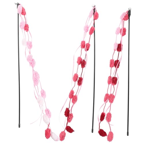 PartyKindom 3 Stück Teiliges Katzenspielzeug Interaktive Plüsch Katzenangel Bunten Farben für Kätzchen Aktivität und Spielspaß PartyKindom 3 Stück Teiliges Katzenspielzeug Interaktive Plüsch Katzenangel Bunten Farben für Kätzchen Aktivität und Spielspaß von PartyKindom