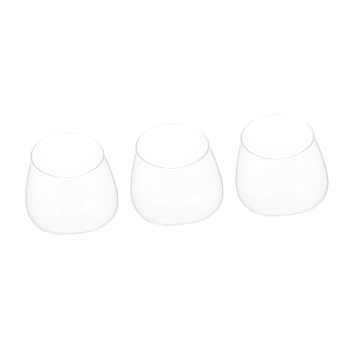 PartyKindom 3 Stück schräge Glasflasche Aquarium Sukkulenten Landschaft Terrarium UV bescherung Weihnachten weinachtsgeschenk ökologische Mikrolandschaftsflasche Mikro-Landschaftsglasflasche von PartyKindom