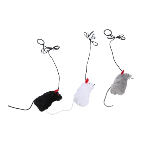 PartyKindom 3Stücke Interaktive Katzenspielzeuge mit Pull Ring Vokalisierte Mäuse für Spannende Spiele Fördert Gesundheit und Bewegung Katzen PartyKindom 3Stücke Interaktive Katzenspielzeuge mit Pull Ring Vokalisierte Mäuse für Spannende Spiele Fördert Gesundheit und Bewegung Katzen von PartyKindom