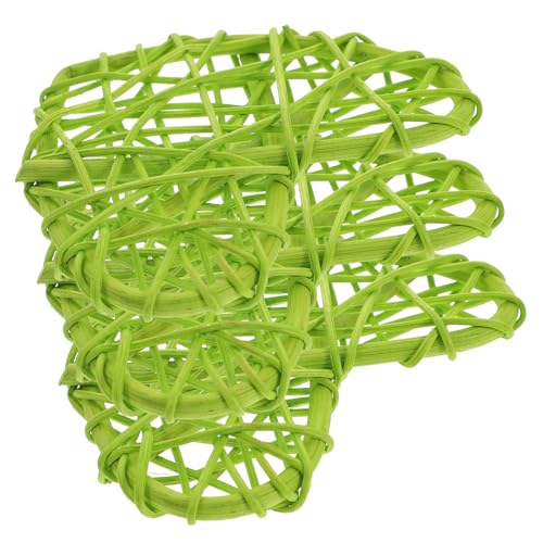 PartyKindom 3Stücke Vogelspielzeug Aus Geflochtenem Material Herzform Kauspielzeug Für Beißen Und Kauen Für Wellensittiche Nymphensittiche Und Andere von PartyKindom
