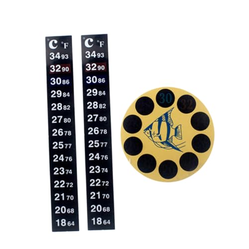 PartyKindom 3stücke Aquarium-Thermometer-Wasser-Patch-Display Für Fischtank-temperatur-messung Tragbar Und Installieren von PartyKindom