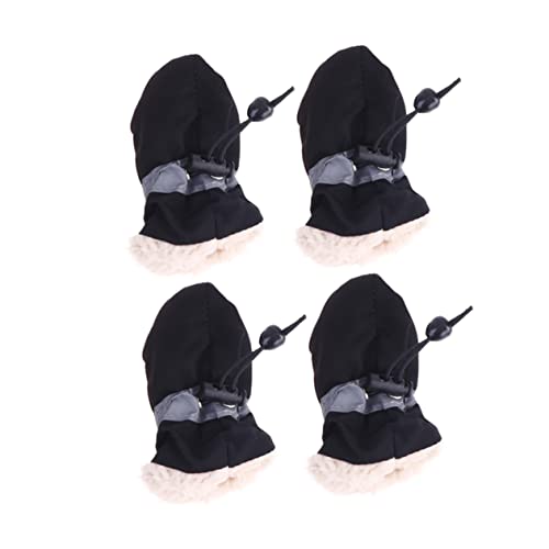 PartyKindom 4 Stück Anti-Schlupf-Haustierschuhabdeckung Schuhe für Welpen rutschfeste Schuhe für Haustiere Booties für Hundepfoten mittel Schneehundestiefel Schuhe für Hunde Tierschuhe Schwarz PartyKindom 4 Stück Anti-Schlupf-Haustierschuhabdeckung Schuhe für Welpen rutschfeste Schuhe für Haustiere Booties für Hundepfoten mittel Schneehundestiefel Schuhe für Hunde Tierschuhe Schwarz von PartyKindom