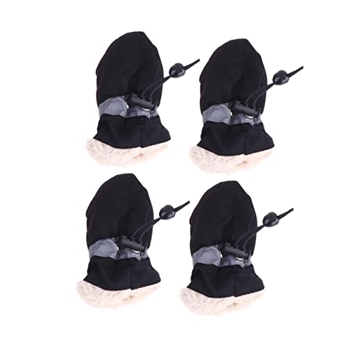 PartyKindom 4 Stück Anti-schlupf-haustierschuhabdeckung Warme Schneehaustierstiefel Hundestiefel, Pfotenschutz Für Den Winter Hundeschuhe Hundestiefel Für Den Winter Tierschuhe Schwarz PartyKindom 4 Stück Anti-schlupf-haustierschuhabdeckung Warme Schneehaustierstiefel Hundestiefel, Pfotenschutz Für Den Winter Hundeschuhe Hundestiefel Für Den Winter Tierschuhe Schwarz von PartyKindom