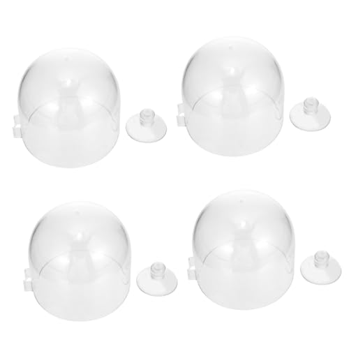 PartyKindom 4 Stück Aquarien Pflanzenbecher Transparent Aquatische Pflanzen Töpfe aus für Fischbecken zur Dekoration und Zucht von Wasserpflanzen von PartyKindom