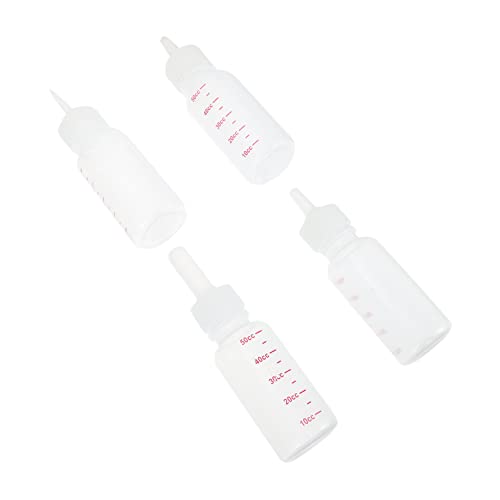 PartyKindom 4 Stück PET-Flasche Hundefuttermittel Gesunde Leckereien für Katzen Futterspender für Katzen Abs pet Flaschen pet Supplies Flaschen zum Füttern von Hunden hundezubehör Kieselgel von PartyKindom