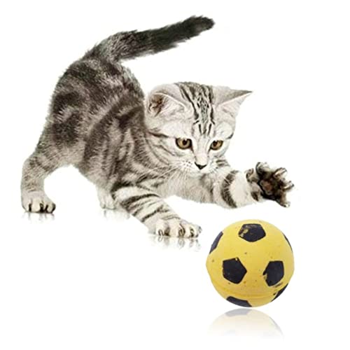 PartyKindom 4 Stück Schaumstoff Fußballspielzeug für Katzen Interaktive Katzenspielzeuge Natürlichen Instinkte Weiche Niedliche Bälle für Drinnen für Haustiere PartyKindom 4 Stück Schaumstoff Fußballspielzeug für Katzen Interaktive Katzenspielzeuge Natürlichen Instinkte Weiche Niedliche Bälle für Drinnen für Haustiere von PartyKindom