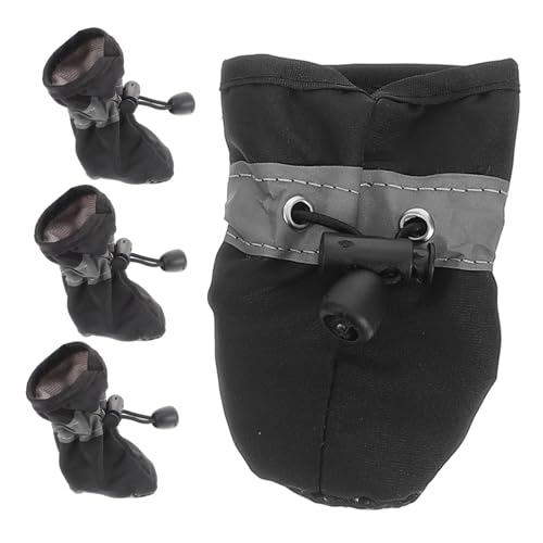 PartyKindom 4 Stück Schutzschuhe für Teiliges rutschfeste Winter Hundeschuhe Atmungsaktive und wasserdichte Pfotenschützer für Drinnen und Draußen mit Reflektierenden Materialien PartyKindom 4 Stück Schutzschuhe für Teiliges rutschfeste Winter Hundeschuhe Atmungsaktive und wasserdichte Pfotenschützer für Drinnen und Draußen mit Reflektierenden Materialien von PartyKindom