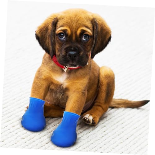 PartyKindom 4 Stück Teiliges wasserdichte Hundeschuhe Antirutsch Schutz für Haustiere Outdoor Boots für Katzen S Langlebig und Bequem PartyKindom 4 Stück Teiliges wasserdichte Hundeschuhe Antirutsch Schutz für Haustiere Outdoor Boots für Katzen S Langlebig und Bequem von PartyKindom