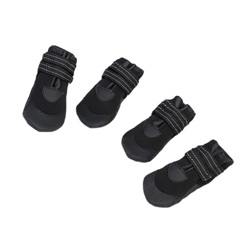 PartyKindom 4 Stück Teiliges wasserdichte Leuchtende Hunderegenstiefel aus Flexiblem PVC für Kleine Hunde rutschfest Pfotenschützend bei Regen und Schnee in Candy Farben von PartyKindom