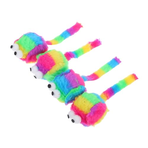 PartyKindom 4pcs Niedliche Plüschmausförmige Katzenspielzeug Realistische Fuzzy -mäuse Für Katzenkätzchen Training Spielzeug Bunte Mäuse Gefülltes Katzenspielzeug Interaktive Mäuse Spielzeug PartyKindom 4pcs Niedliche Plüschmausförmige Katzenspielzeug Realistische Fuzzy -mäuse Für Katzenkätzchen Training Spielzeug Bunte Mäuse Gefülltes Katzenspielzeug Interaktive Mäuse Spielzeug von PartyKindom