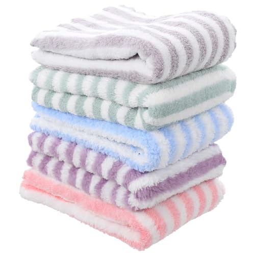 PartyKindom 5 Stück Hamsterdecke Badetuch Hamster einstreu hamsterzubehör Meerschweinchen Kuschelsack Teppich für kleine Tiere Haustier Hamsterbettwäsche meerschweinchen Decken Korallenvlies von PartyKindom