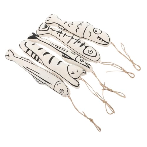 PartyKindom 5 Stück Teiliges Katzenspielzeug Katzenminze Interaktives Cat Kick Toy mit Integriertem Raschelpapier Geräuschaktiviert Fördert Bewegung und Beschäftigung für Indoor Katzen von PartyKindom