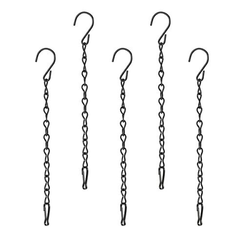 PartyKindom 5Stücke Hängende Metallkette Lange Haken für Pflanzen Vogelhäuschen und Laternen Langlebig Installieren für Garten PartyKindom 5Stücke Hängende Metallkette Lange Haken für Pflanzen Vogelhäuschen und Laternen Langlebig Installieren für Garten von PartyKindom